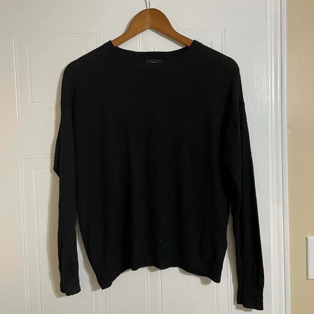 Line Black Soft Sweater